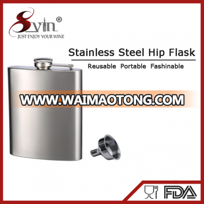 Stainless steel 8oz cube Nip hip flask for Camping